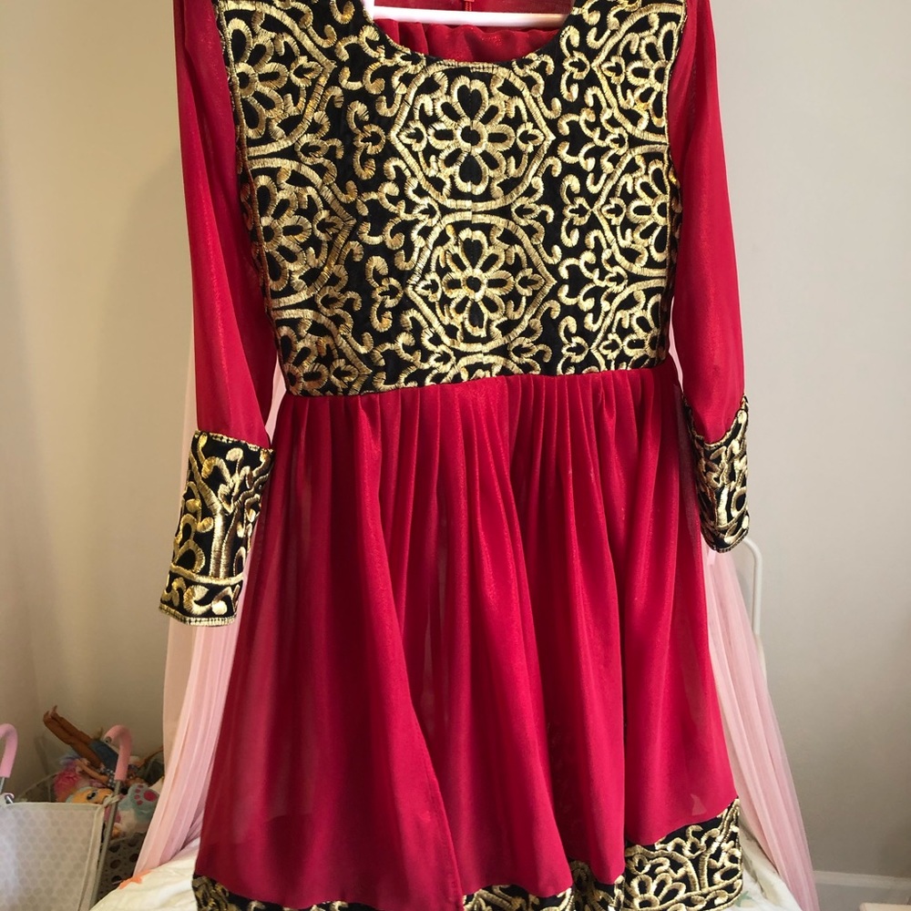 Afghan/Indian dress for kids for 2 to 4 years old